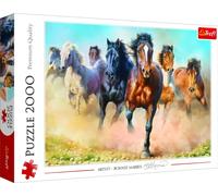 Trefl-Puzzles 2000 Piezas, Adultos y niños a Partir de 12 años, Color Manada de Caballos al Galope, Galloping Herd of Horses
