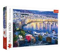 Trefl, Puzzle, Miconos al Atardecer, de 1500 Piezas, Adultos y niños a Partir de 12 años