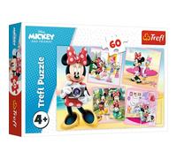 Trefl-de 60 Piezas, para niños a Partir de 4 años Puzzle, Color Encantadora, Disney Minnie