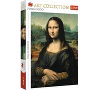 Trefl-Mona 1000 Piezas, Colección de Arte, Adultos y niños a Partir de 12 años Puzzle, Color monna Lisa, Leonardo da Vinci