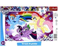 Trefl Puzzle My Little Pony Puzzle Ventana 15 Piezas Grandes Dimensiones 23x33cm