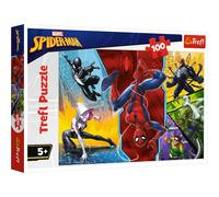 Trefl, Puzzle, Patas Arriba, Marvel Spiderman, de 100 Piezas, para niños a Partir de 5 años
