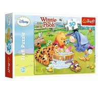 Trefl, Puzzle, Piglet Tomando un baño, Disney Winnie The Pooh, de 30 Piezas, para niños a Partir de 3 años