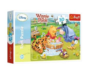 Trefl, Puzzle, Piglet Tomando un baño, Disney Winnie The Pooh, de 30 Piezas, para niños a Partir de 3 años