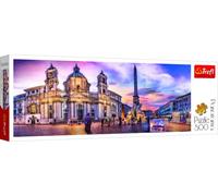 Trefl, Puzzle, Plaza Navona, Roma, de 500 Piezas, Panorama, Adultos y niños a Partir de 10 años