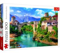 Trefl, Puzzle, Puente Viejo en Mostar, Bosnia y Herzegovina, de 500 Piezas, Adultos y niños a Partir de 10 años