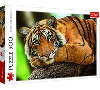 Trefl, Puzzle, Retrato de Tigre, de 500 Piezas, Adultos y niños a Partir de 10 años
