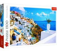 Trefl, Puzzle, Santorín, Grecia, de 1500 Piezas, Adultos y niños a Partir de 12 años