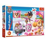Trefl- Skye en acción, la Patrulla Canina 100 Piezas, para niños a Partir de 5 años Puzzle, Color in Aktion Paw Patrol