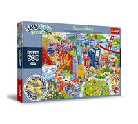 Trefl - Puzzle Spy Guy Lost Items: USA - 500 Piezas, Conviértete en Detective y Encuentra 20 diferencias, Objetos Perdidos, Entretenimiento Creativo para Adultos y niños a Partir de 10 años