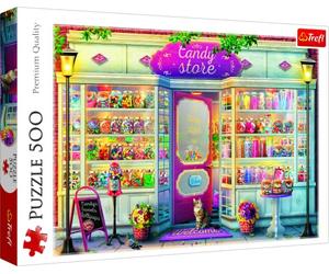 Trefl, Puzzle, Tienda de Dulces, de 500 Piezas, Adultos y niños a Partir de 10 años