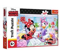 Trefl, Puzzle, Un día con una Amiga, Disney Minnie, de 160 Piezas, para niños a Partir de 6 años