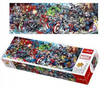 Trefl, Puzzle, Únete al Universo Marvel, Marvel Los Vengadores, de 1000 Piezas, Panorama, Adultos y niños a Partir de 12 años