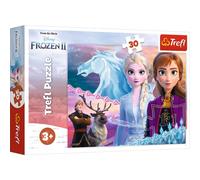 Trefl 30 Piezas, para niños a Partir de 3 años Puzzle, Color Valor de Hermanas, Disney Frozen 2, pezzi