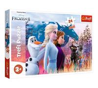 Trefl- Magische Reise, 24 Maxi Elementi, dai 3 Anni in su Puzzels, Color viaggio magico, Disney Frozen 2 (14298)