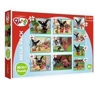 Trefl - ¿Qué Hace Bing? - Puzzle 10en1, 10 Rompecabezas, de 20 a 48 Piezas - Rompecabezas con Personajes de Bing, Diferentes Niveles de Dificultad, Entretenimiento, para Niños a Partir de 4 Años