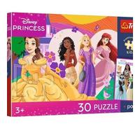 Trefl - Relájate con princesas - 100 piezas - Rompecabezas de héroes coloridos de cuentos de hadas, conéctate contigo, póster único incluido, entretenimiento creativo, diversión para niños a partir de