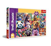 Trefl Retratos Graciosos Puzle de 300 Piezas-Collage de Colores con Animales, Entretenimiento Creativo, Juego para niños a Partir de 8 años, Multicolor (23030)