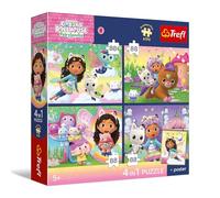 Puzzle 4 en 1 Premium Plus 4 x 88 Piezas Gabby's Dollhouse