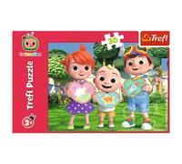 Trefl Cocomelon, ¡A Jugar Juntos 30 Piezas-Puzle de Colores con los Personajes de la Serie Infantil, Entretenimiento Creativo, Juego para niños a Partir de 3 años, Multicolor (18295)