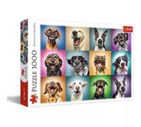 Trefl: Rompecabezas de 1000 piezas de perros divertidos