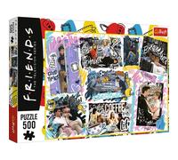 Trefl- Rompecabezas de 500 Piezas, Collage con Personajes de la Serie Friends, Hágalo Usted Mismo, Entretenimiento Creativo Diversión Puzzle, Color (37418)