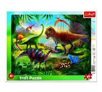 Trefl: Rompecabezas enmarcado de dinosaurios de 25 piezas