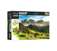 Trefl 10659 Puzzle 1000 Teile, Sorter 6 Schalen, Ordnen, Sortieren, Transportieren Aufbewahren, Kreative Unterhaltung, Für Erwachsene und Kinder ab 12 Jahren 2-in-1, Beautiful Dolomite Landscape
