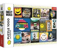 Trefl 1000 Piezas-Collage, Sonrisa, Feliz, Bricolaje, Rompecabezas Clásico para Adultos y Niños Mayores de 12 años Puzzle, Color Smiley World, ¡Vive positivamente (10729)