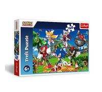 Trefl The Hedgehog, Sonic con Amigos 160 Piezas-Puzle de Colores con los Personajes del Videojuego, Colaje, Entretenimiento Creativo, Juego para niños a Partir de 6 años, Multicolor (15421)