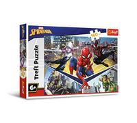 Trefl- Spider-Man Marvel, Poder de Spiderman 160 Piezas-Puzle de Colores con los Personajes de la Serie Infantil, Entretenimiento Creativo, Juego para niños a Partir de 6 años, Multicolor (15422)