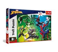 Trefl - Spiderman, En la telaraña - Puzzle de 300 Piezas - Puzzle Colorido con Personajes de Dibujos Animados, Entretenimiento Creativo, diversión para niños a Partir de 8 años