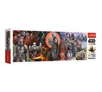 Trefl Panorámico 1000-Puzzle Collage, Entretenimiento Creativo, Clásicos para Adultos y Niños Mayores de 12 Años Puzzle, Color Star Wars Adventures of The Mandalorian (29052)