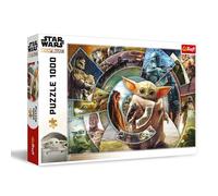 Trefl - Star Wars The Mandalorian, El Viaje de Grogu - Puzle de 1000 Piezas - Rompecabezas con los Personajes de la Serie, para Adultos y niños a Partir de 14 años
