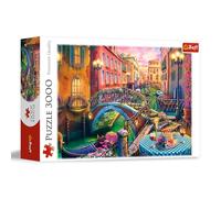 Trefl Tarde en Venecia 3000 Piezas-Italia, Rompecabezas DIY, Puzle clásico para Adultos y niños a Partir de 15 años, Multicolor (33080)