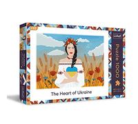 Trefl - The Heart of Ukraine - Puzzle 1000 Elementos - Solidaridad con Ucrania, Puzzle con Motivo folclórico, Puzzle Creativo de Bricolaje, para Adultos y niños a Partir de 12 años