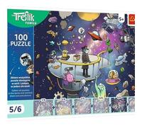Trefl - The Treflik Family, Bert en el Espacio - 100 Piezas - Colorido Rompecabezas con Personajes de los Dibujos Animados. ¡Coleccionen Todos! para niños a Partir de 5 años