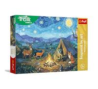 Trefl - The Treflik Family, Inspired by Art, Junto a la Hoguera - 100 Piezas - Rompecabezas Coloridos con Personajes de Cuentos de Hadas, diversión para niños a Partir de 5 años