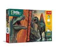 Trefl - The Treflik Family, Inspired by Dino World, Spinosaurus - 100 Piezas - Rompecabezas de Dinosaurios de Colores, Entretenimiento Creativo, diversión para niños a Partir de 5 años