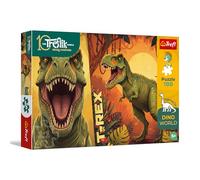 Trefl - The Treflik Family, Inspired by Dino World, T-Rex - 100 Piezas - Rompecabezas de Dinosaurios de Colores, Entretenimiento Creativo, diversión para niños a Partir de 5 años