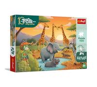 Trefl The Treflik Family, Inspired By Nature, Happy Ferajna - 100 piezas - Puzzle de héroes de cuento de hadas colorido, entretenimiento creativo, diversión para niños a partir de 5 años
