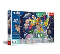 Trefl - The Treflik Family, Tío en el Espacio - 100 Piezas - Colorido Rompecabezas con Personajes de los Dibujos Animados. ¡Coleccionen Todos! para niños a Partir de 5 años