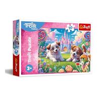 Trefl The Treflik Family, Un Mundo de Sonrisas 30 Piezas-Puzle Coloridos con Perritos, Entretenimiento Creativo, Juego niños a Partir de 3 años, Multicolor (18319)