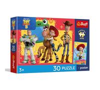 Trefl - Toy Story, aventuras de juguetes - Rompecabezas de 30 piezas - Rompecabezas de héroes de cuento de hadas, póster único, entretenimiento creativo, para niños a partir de 3 años