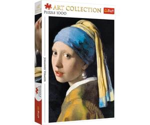 Trefl TR10522 Una niña con Perla, Jan Vermeer, 1000 Piezas, Art Collection, Adultos y niños a Partir de 12 años, Rompecabezas, de Colores