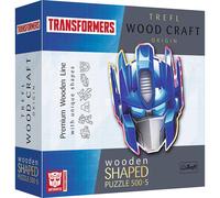 Trefl Transformers Wood Craft 500+5 piezas Rompecabezas Autobot: Optimus Prime Transformers Formas irregulares 50 rompecabezas especiales Rompeca