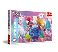 Trefl Trolls Band Together, El Mundo de los troles Maxi - 24 Piezas Grandes, Puzle de Colores con Personajes, Entretenimiento Creativo, Juego para niños a Partir de 3 años, Multicolor (14359)