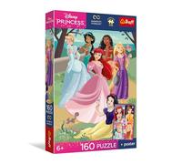 Trefl - Fiesta encantadora - 160 piezas - Rompecabezas de héroes de cuento de hadas colorido combinarlo contigo mismo, póster único incluido, entretenimiento creativo, diversión para niños a partir de