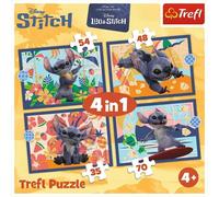 Trefl Lilo & Stitch, Vacaciones en Hawai 1, 35 a 70 Piezas-Varios Niveles de dificultad, Coloridos Puzzles con Personajes de películas, diversión para niños a Partir de 4 años, Multicolor (34666)