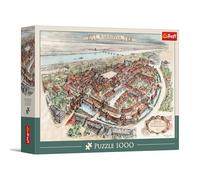 Trefl - Varsovia - Proyecto de reconstrucción del Casco Antiguo, 1951 - 1000 Piezas - Rompecabezas para Montar uno Mismo, Rompecabezas clásico para Adultos y niños a Partir de 14 años